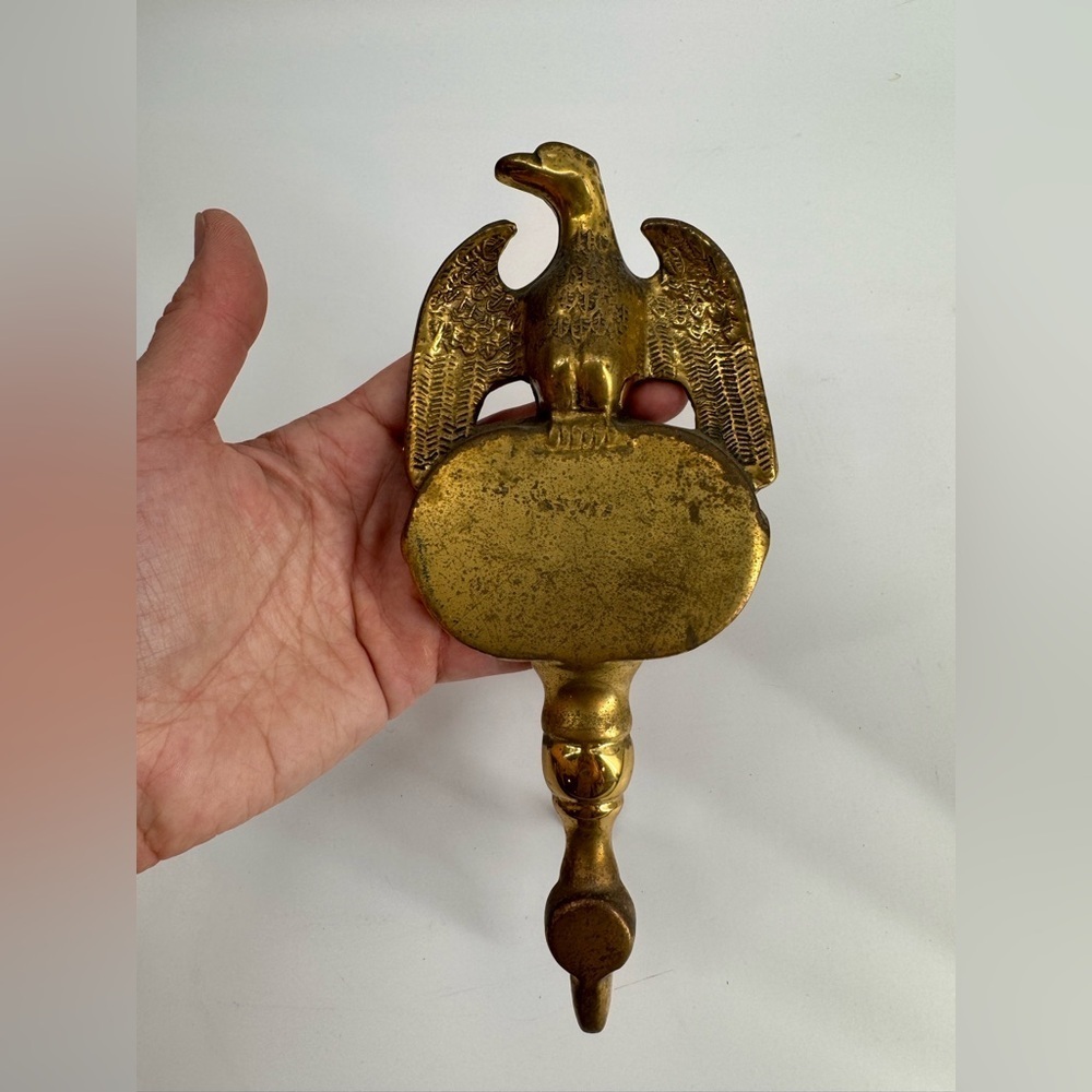 Vintage Brass wall plaque with eagle Spain